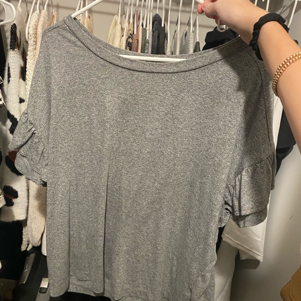 Madewell ruffle sleeve top, Size XL